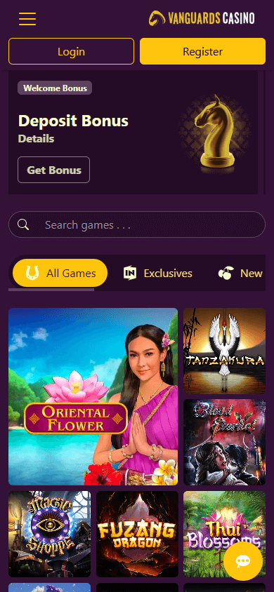 Vanguards Casino Mobile screenshot